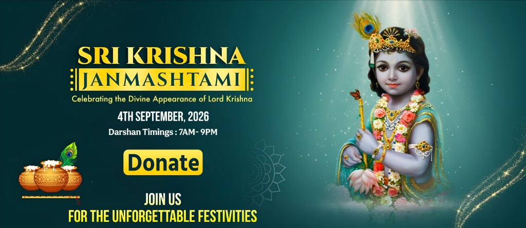 Sri Krishna Janmashtami, 4 September 2026. Tap to donate.